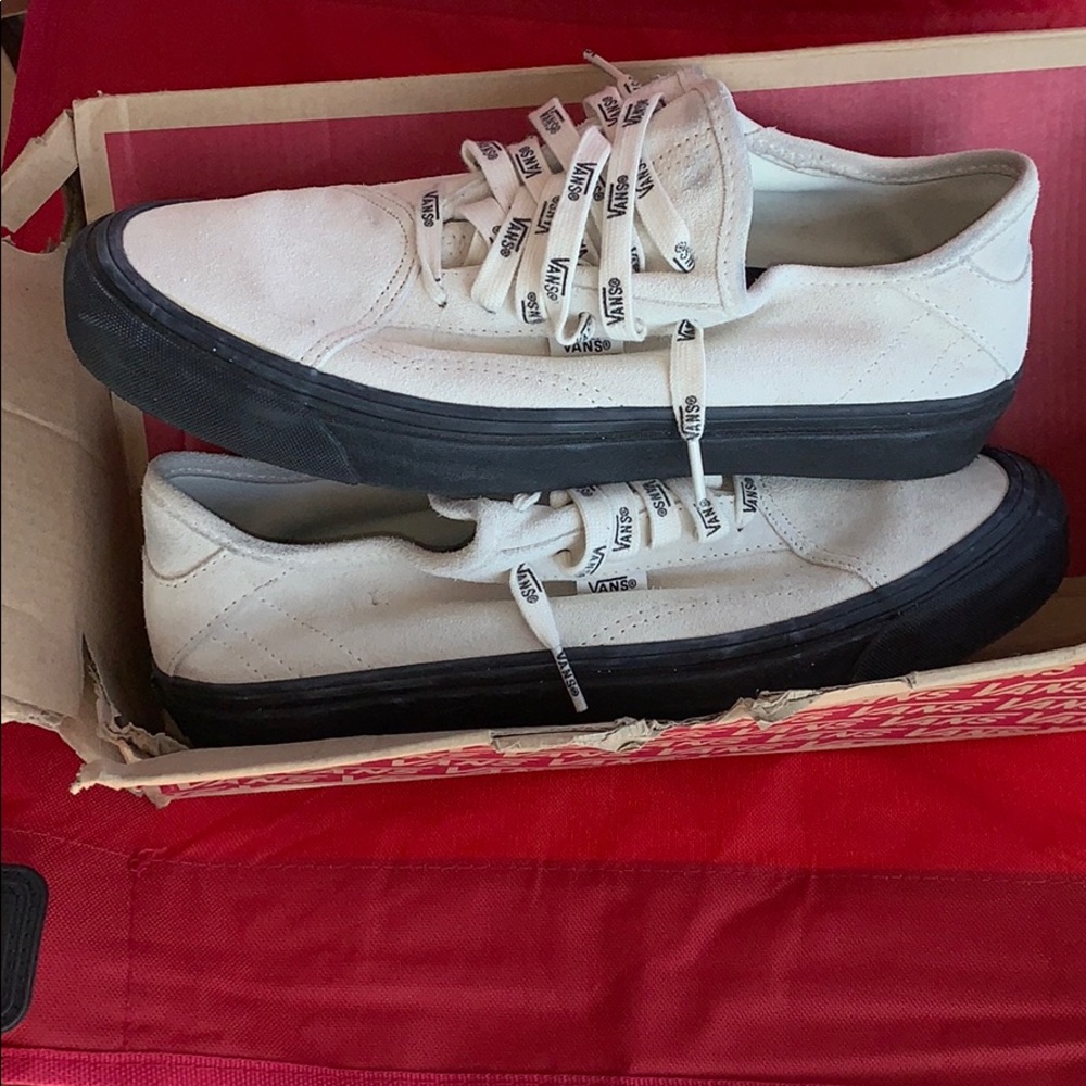 Cream suede vans
